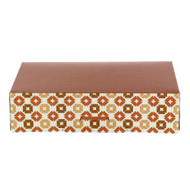 Scatola per Dolci e Praline Corallo 18,5x12,5x5cm (100 Pezzi)