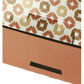 Scatola per Dolci e Praline Corallo 18,5x12,5x5cm (100 Pezzi)