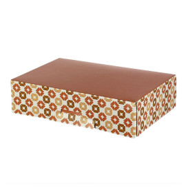 Scatola per Dolci e Praline Corallo 22x15x6cm (100 Pezzi)