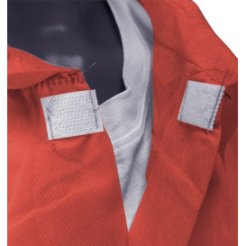 Camice Industriale TNT PP Con Velcro Senza Tasche Rosso XL 35gr. (50 Pezzi)