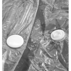 Camice in Polietilene Chiusura Anteriore Con Gancetti Bianco (200 Pezzi)