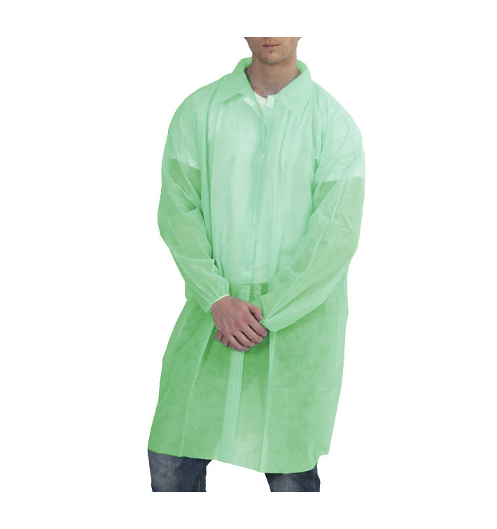 Camice Per Visita in TNT PP Con Velcro Senza Tasche Verde XL 25gr (50 Pezzi) Camice Per Visita in TNT PP Con Velcro Senza Tasche Verde XL 25gr (50 Pezzi)