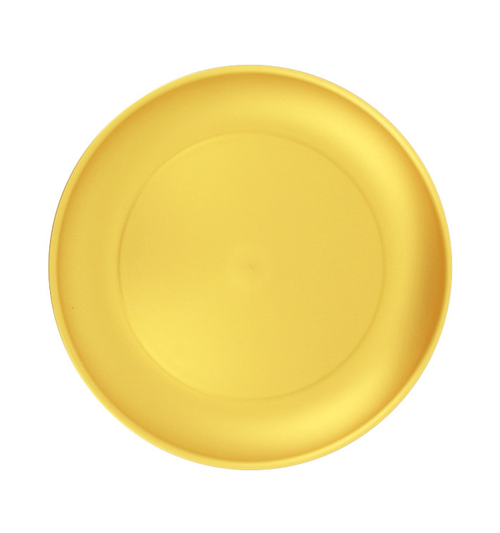 Piatto Riutilizzabile Durable PP Minerale Oro Ø23,5cm (6 Pezzi) Piatto Riutilizzabile Durable PP Minerale Oro Ø23,5cm (6 Pezzi)