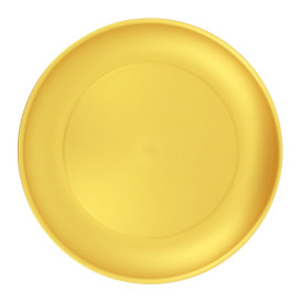 Piatto Riutilizzabile Durable PP Minerale Oro Ø23,5cm (54 Pezzi)