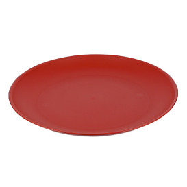 Piatto Riutilizzabile Durable PP Minerale Rosso Ø23,5cm (54 Pezzi)