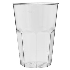 Bicchiere di Plastica "Deco" PS Trasparente 300 ml (30 Pezzi)