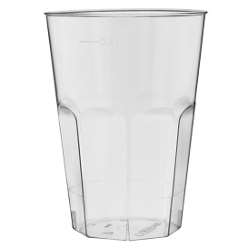 Bicchiere di Plastica "Deco" PS Trasparente 300 ml (30 Pezzi)