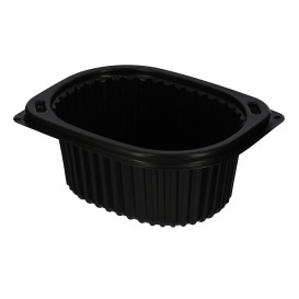 Contenitori Rettangolare PP Nero 450ml 142x111x60mm (80 Pezzi)