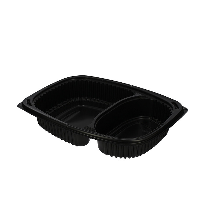 Contenitori Rettangolare Plastico PP 2SC Nero 1250ml 255x189x45mm (320 Pezzi) Contenitori Rettangolare Plastico PP 2SC Nero 1250ml 255x189x45mm (320 Pezzi)