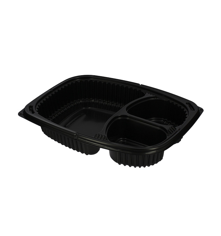 Contenitori Rettangolare Plastico PP 3SC Nero 1250ml 255x189x45mm (40 Pezzi) Contenitori Rettangolare Plastico PP 3SC Nero 1250ml 255x189x45mm (40 Pezzi)