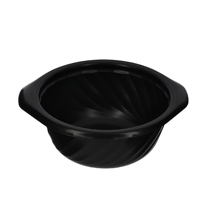 Contenitori Tondo PP Nero 400ml Ø144mm (100 Pezzi) Contenitori Tondo PP Nero 400ml Ø144mm (100 Pezzi)