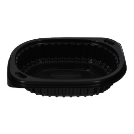 Contenitori Rettangolare PP Nero 250ml 142x111x31mm (80 Pezzi)