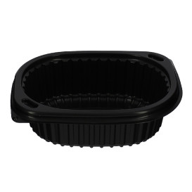Contenitori Rettangolare PP Nero 350ml 142x111x45mm (80 Pezzi)