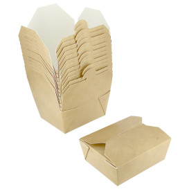 Contenitore di Cibo Kraft Piccolo 10,7x8,65x4,5cm 400ml (50 Pezzi)