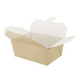 Contenitore di Cibo Kraft Grande 13x8,5x6cm 700ml (360 Pezzi) Contenitore di Cibo Kraft Grande 13x8,5x6cm 700ml (360 Pezzi)