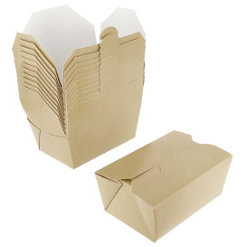 Contenitore di Cibo Kraft Grande 13x8,5x6cm 700ml (45 Pezzi)