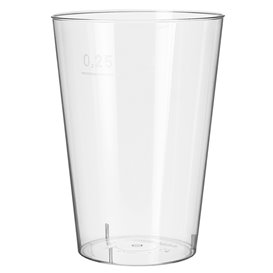 Bicchiere di Plastica Trasparente 250 ml (50 Pezzi)