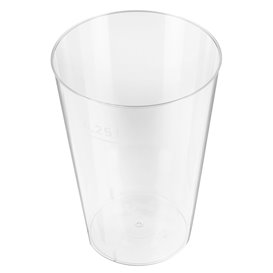 Bicchiere di Plastica Trasparente 250 ml (50 Pezzi)