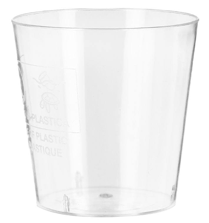 Bicchiere Plastica Moon per Cicchetto Transp. PS 40ml (50 Pezzi) Bicchiere Plastica Moon per Cicchetto Transp. PS 40ml (50 Pezzi)