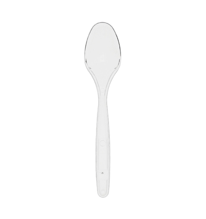 Cucchiaino Riutilizzabile PS Trasparente 125mm (50 Pezzi) Cucchiaino Riutilizzabile PS Trasparente 125mm (50 Pezzi)