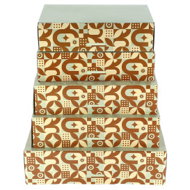 Scatola per Dolci Menta cioccolato 17x11,5x4,3cm (100 Pezzi)