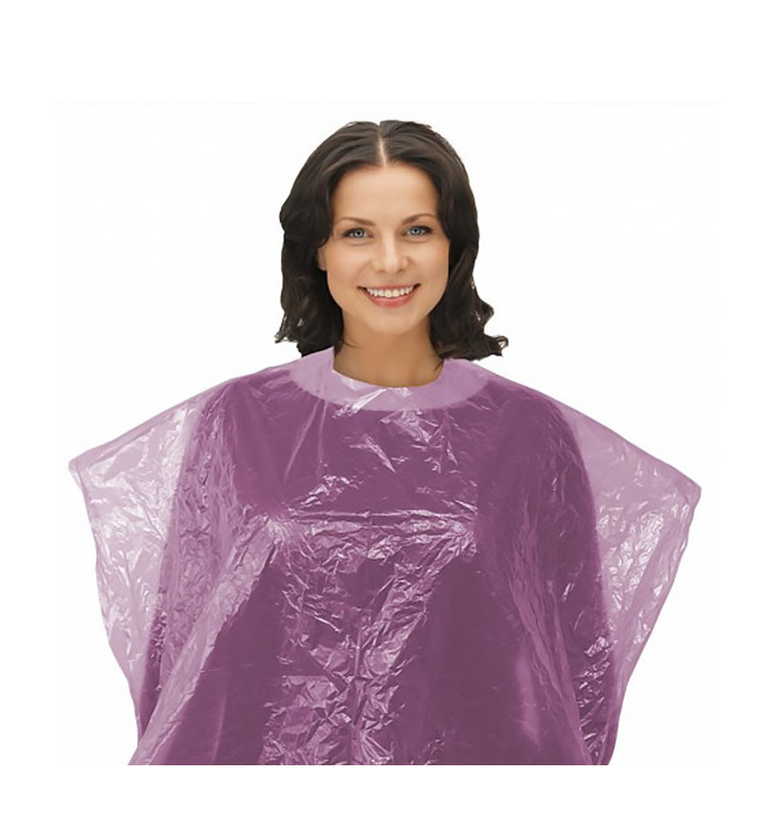 Mantella per Tinta in Polietilene 83x110cm Rosa (50 Pezzi) Mantella per Tinta in Polietilene 83x110cm Rosa (50 Pezzi)