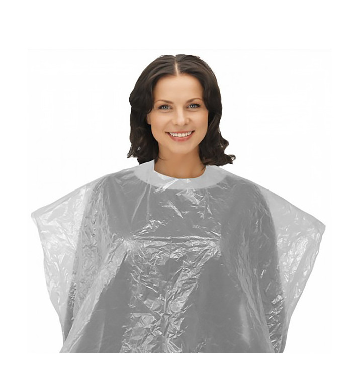Mantella per Tinta in Polietilene 83x110cm Bianco(50 Pezzi) Mantella per Tinta in Polietilene 83x110cm Bianco(50 Pezzi)