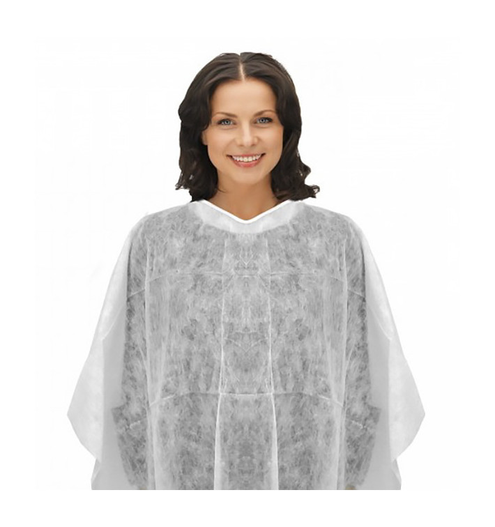 Mantella da Taglio in TNT di PP SMS Bianco (10 Pezzi) Mantella da Taglio in TNT di PP SMS Bianco (10 Pezzi)