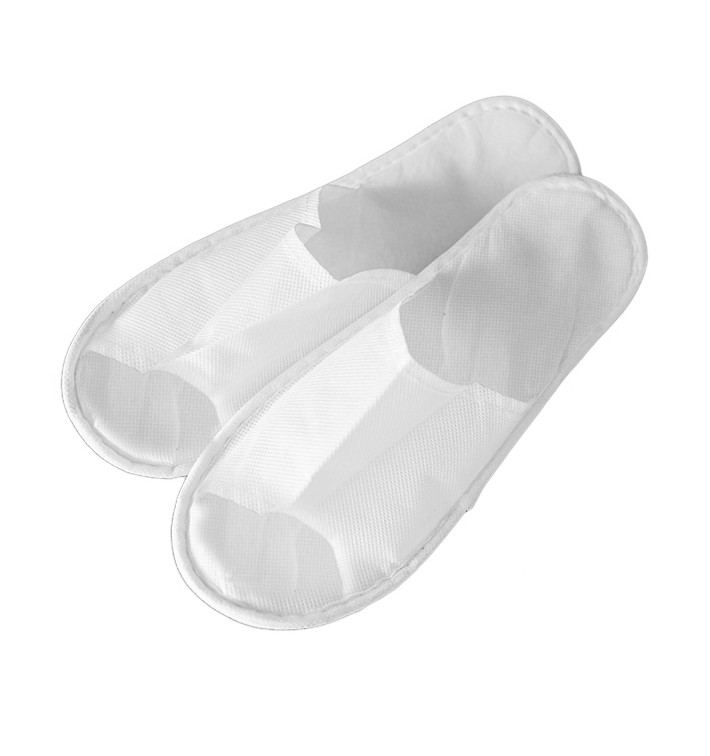 Ciabatta in TNT di PP Aperta Bianco Suola EVA (1 Paio) Ciabatta in TNT di PP Aperta Bianco Suola EVA (1 Paio)