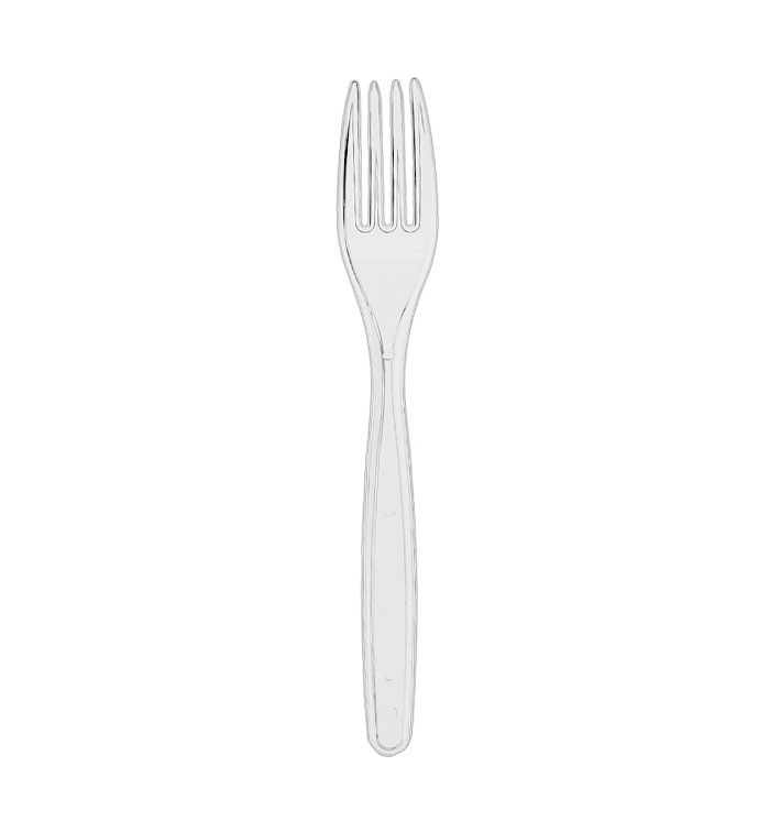 Forchetta di plastica PS Riutilizzabile Trasparente 18cm (20 Pezzi) Forchetta di plastica PS Riutilizzabile Trasparente 18cm (20 Pezzi)