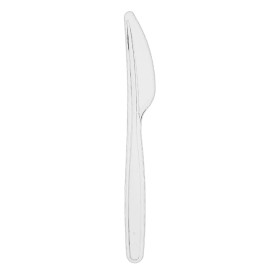 Coltello di plastica PS Riutilizzabile Trasparente 18cm (480 Pezzi)