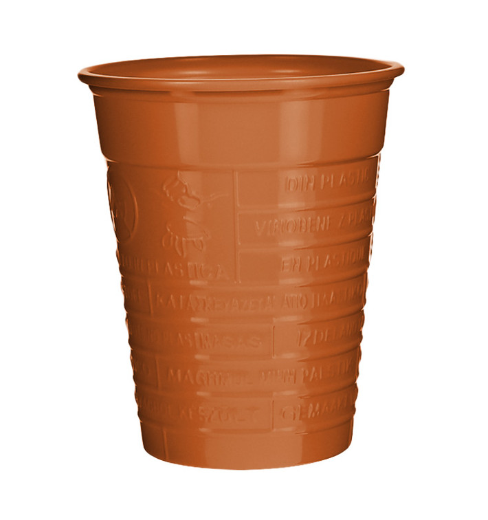 Bicchiere di Plastica PS Arancione 200ml Ø7cm (50 Pezzi) Bicchiere di Plastica PS Arancione 200ml Ø7cm (50 Pezzi)