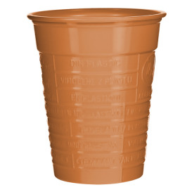 Bicchiere di Plastica PS Arancione 200ml Ø7cm (1.500 Pezzi)