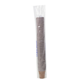 Bicchiere Plastica PS Vending Marrone 166ml Ø7,0cm (100 Pezzi)