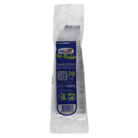 Cucchiaio Riutilizzabile PS "Diamant" Trasparente 180mm (20 Pezzi)
