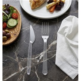 Set Posate Riutilizzabili PS 2 pezzi + Tovagliolo (25 Pezzi)