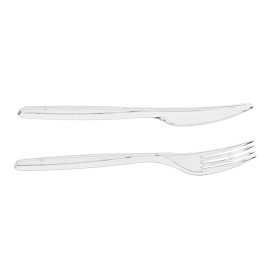 Set Posate Riutilizzabili PS 2 pezzi + Tovagliolo (250 Pezzi)