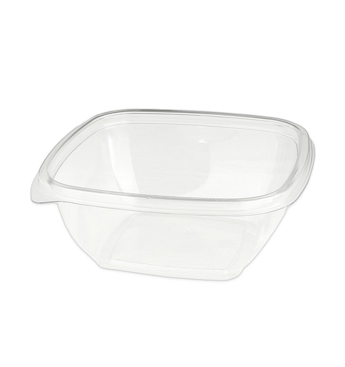 Ciotola di Plastica Quadrato PET 375ml 125x125x50mm (500 Pezzi) Ciotola di Plastica Quadrato PET 375ml 125x125x50mm (500 Pezzi)