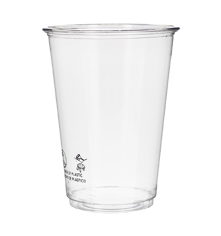 Bicchiere di Plastica Rigida in PET 9Oz/280ml Ø7,5cm (50 Pezzi) Bicchiere di Plastica Rigida in PET 9Oz/280ml Ø7,5cm (50 Pezzi)
