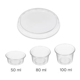 Contenitori per salse PP Trans. 100ml (1.000 Pezzi)