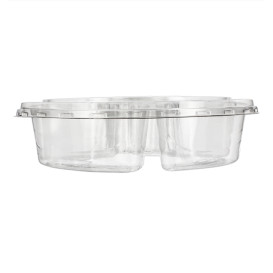 Ciotole di Plastica PET 5C e Coperchio Ø26x7cm (100 Pezzi)