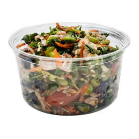 Contenitore di Plastica PP "Deli" 16Oz/473ml Trasp. Ø120mm  (25 Pezzi)