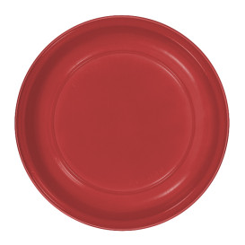Piatto Fondo Riutilizzabile Economico PS Rosso Ø20,5cm (25 Pezzi)
