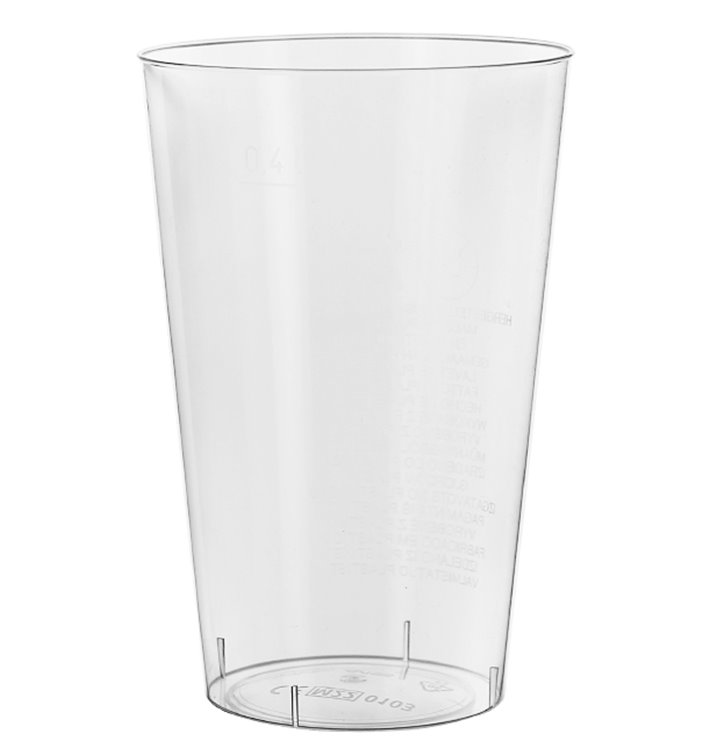 Bicchiere di Plastica Rigida Trasparente PS 400 ml (50 Pezzi) Bicchiere di Plastica Rigida Trasparente PS 400 ml (50 Pezzi)