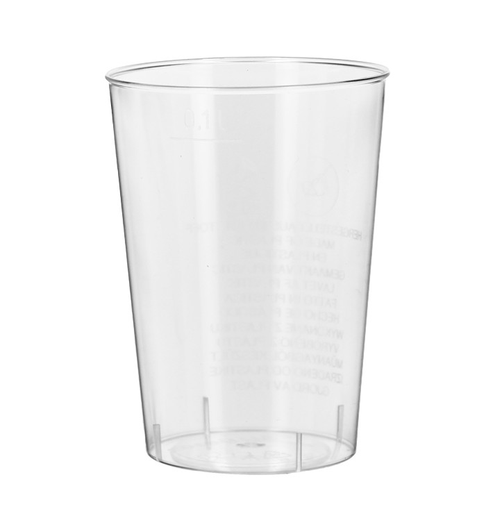 Bicchiere Plastica Rigida Trasparente PS 100 ml (1400 Pezzi) Bicchiere Plastica Rigida Trasparente PS 100 ml (1400 Pezzi)