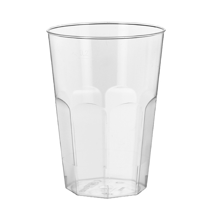 Bicchiere Plastica "Deco" PS Trasparente 200 ml (25 Pezzi) Bicchiere Plastica "Deco" PS Trasparente 200 ml (25 Pezzi)