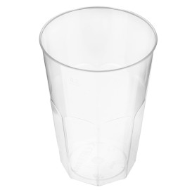 Bicchiere Plastica "Deco" PS Trasparente 200 ml (25 Pezzi)