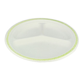 Piatto di Carta Chinet Flavour a 3 Scomparti 260mm  (540 Pezzi)