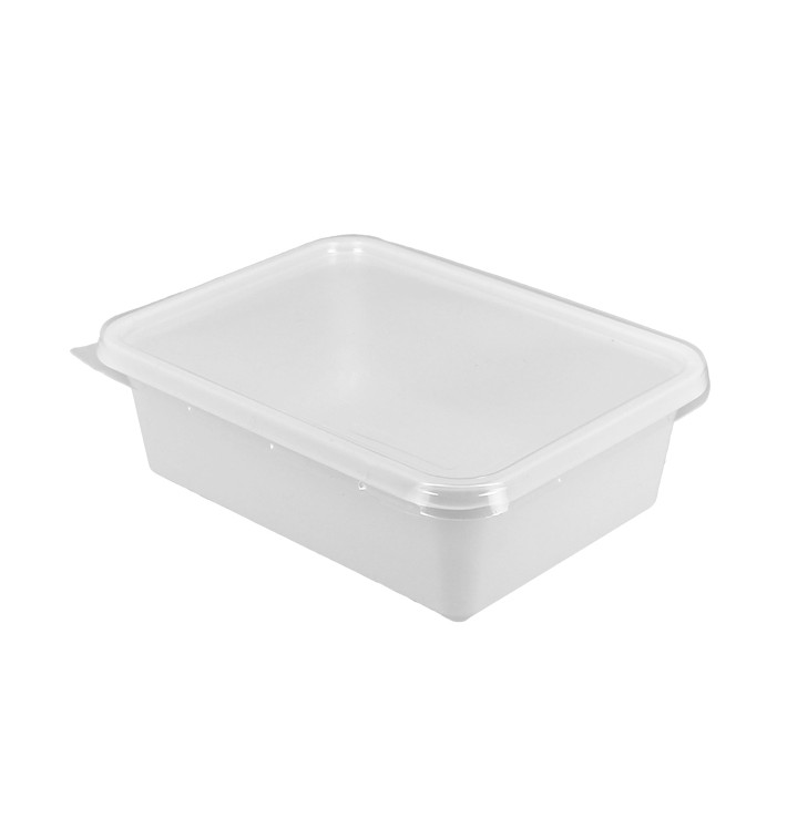Contenitore con Coperchio PS 157x112x51mm 500ml (600 Pezzi) Contenitore con Coperchio PS 157x112x51mm 500ml (600 Pezzi)