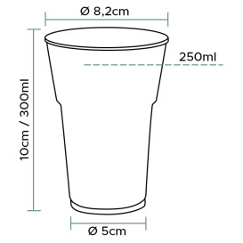 Bicchiere riutilizzabile PS "Diamant" Cristal 300ml Ø8,0cm (400 Pezzi)